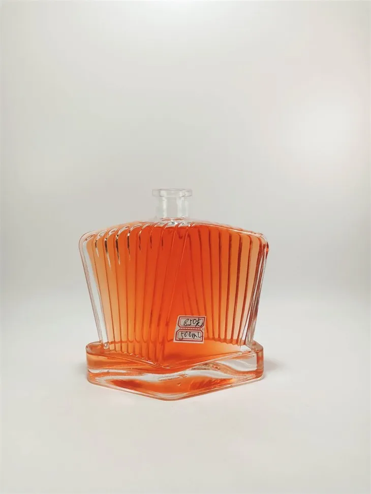 Super White Glass Clear Thick Bottle 500ml Empty Glass Bottle For Alcohol/Liquor/Spirits Liquor